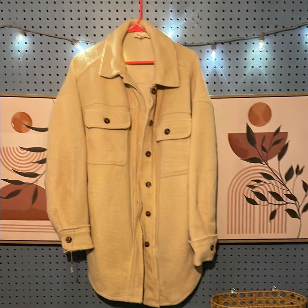 Tan Button-Up Jacket